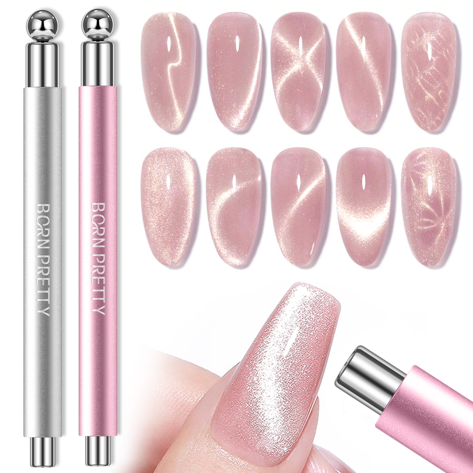 Contour Palette Stick - BORN PRETTY Dual-End Cat Magnetic Eye