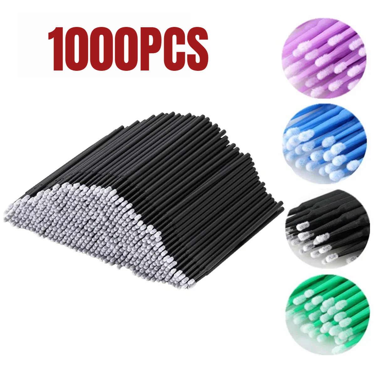 Beauty Makeup Background - 1000/500PCS Eyelash Cleaning Brush Highly Colorful