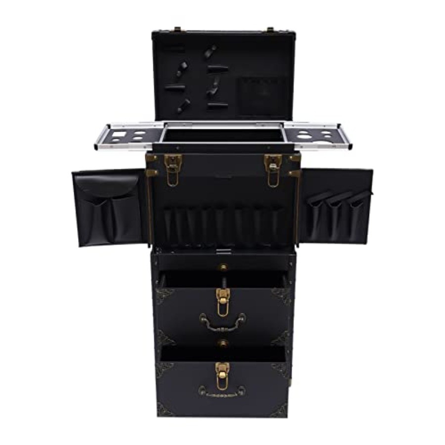 Beauty For You Makeup - Rolling Lockable Makeup Train Case for