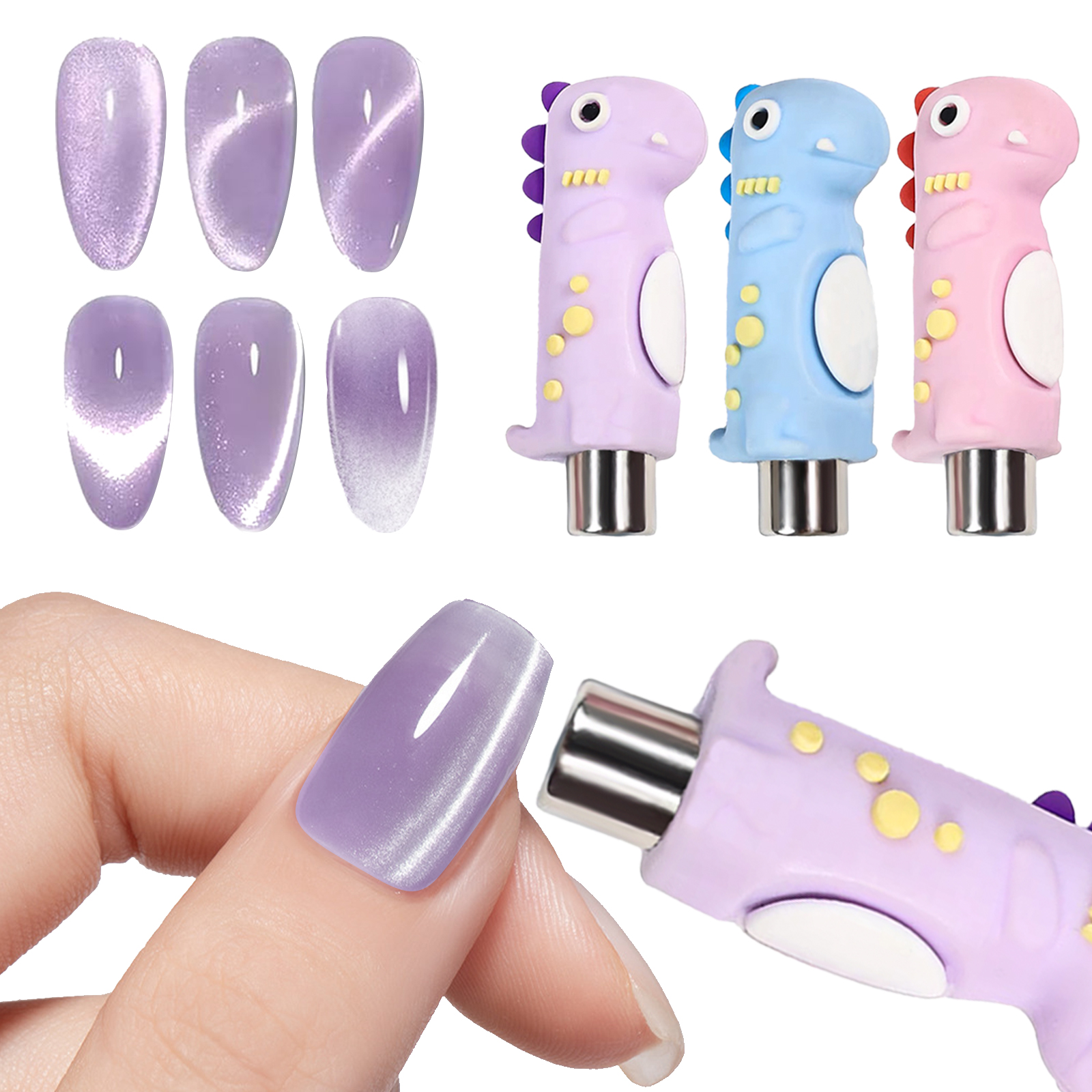 Contour Palette Stick - Dinosaur Nail Magnet Tool Double-Ended Magnet