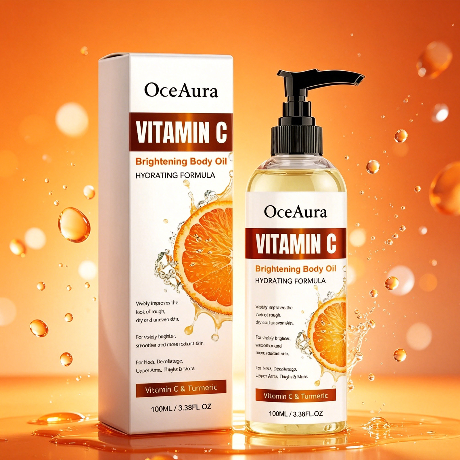 Vitamin C Serum Face - OceAura 100ml Vitamin C Skin Care