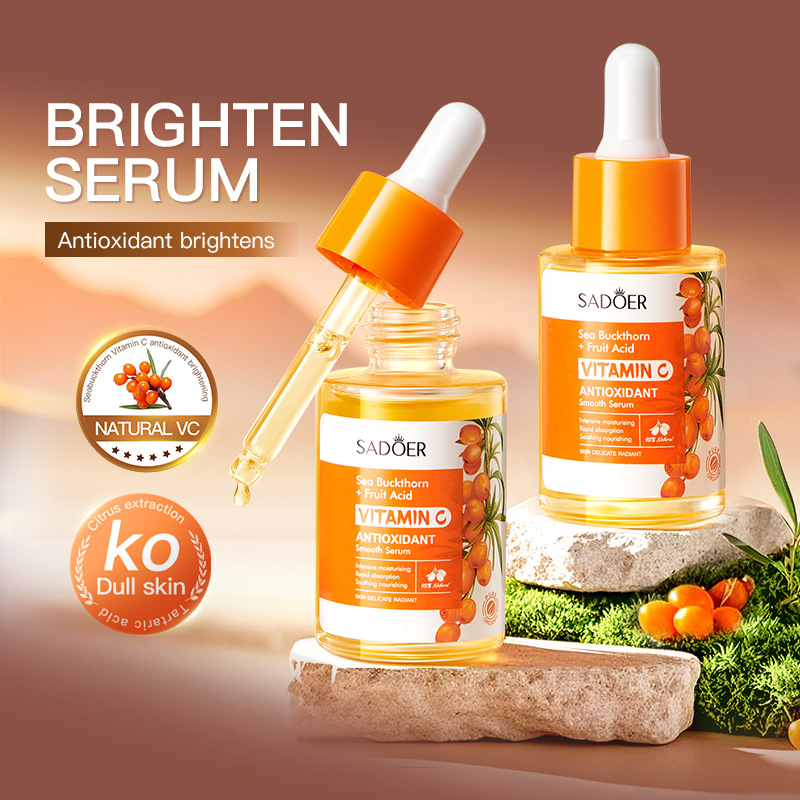 Vitamin C Serum Face - SADOER Sea Buckthorn Vitamin C Facial