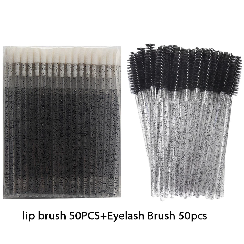 Beauty Makeup Kit - Brushes Lip 100PCS Disposable Eyelashes Mascara