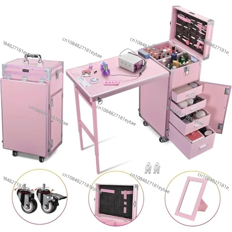 Manicure Table Foldable Nail T - Beauty Makeup Trolley reseña y precio