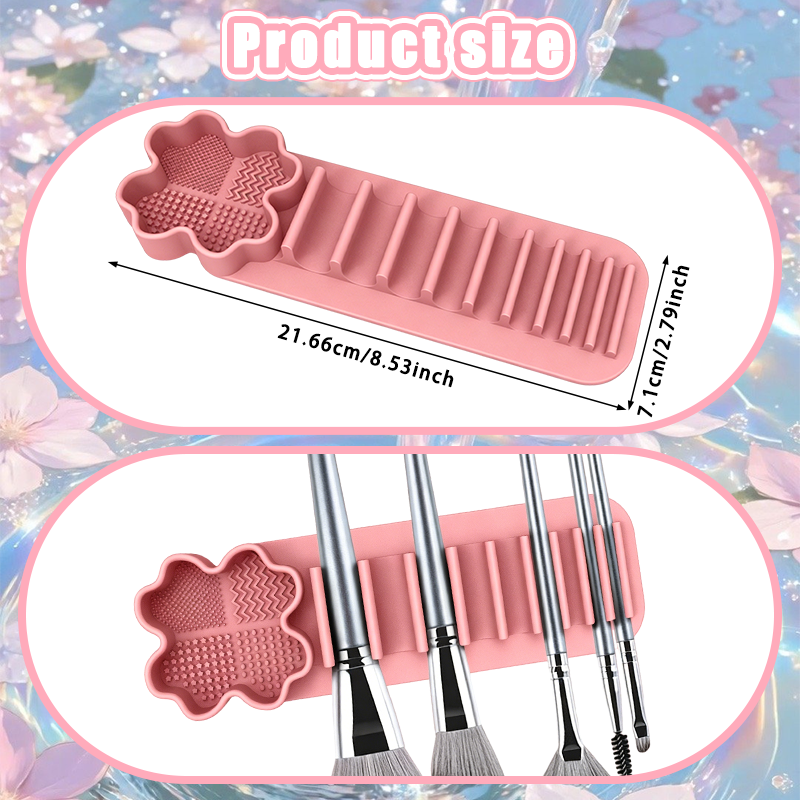 21.66×7.1cm Pink Silicone Make - Beauty Makeup Supply reseña y precio