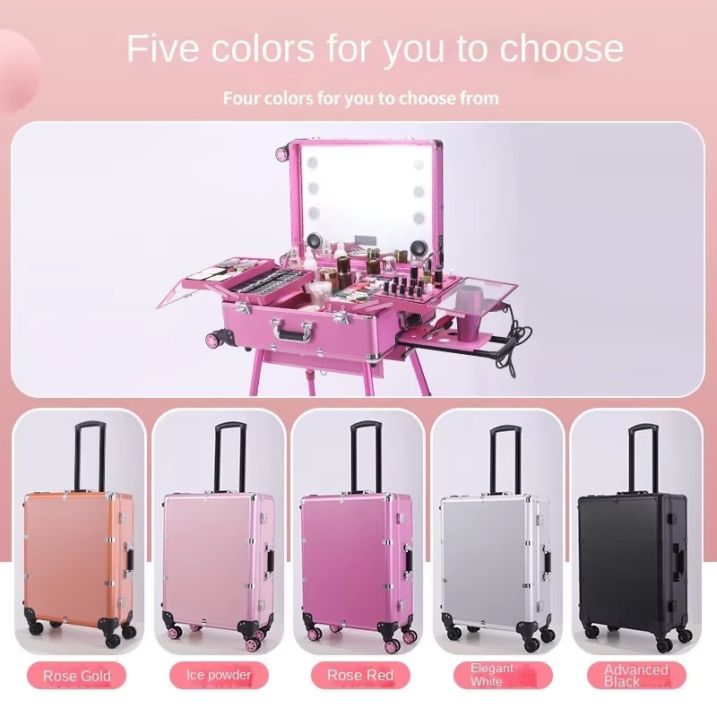 Aluminum Alloy Bluetooth Troll - Beauty Makeup Trolley reseña y precio