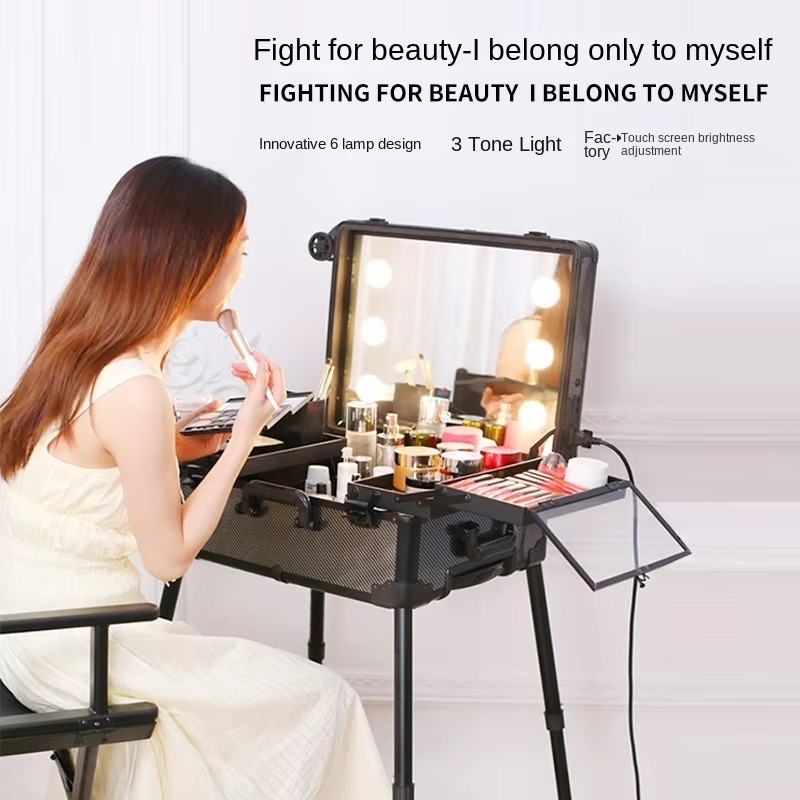 Aluminum Alloy Bluetooth Troll - Beauty Makeup Trolley reseña y precio