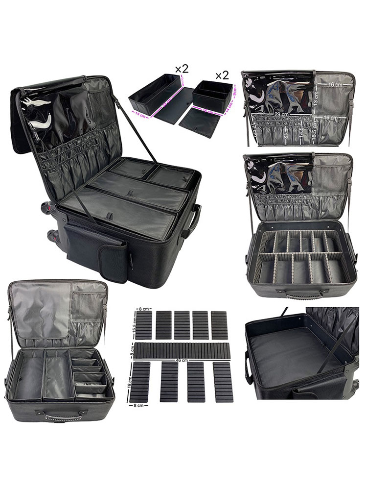 Customized Makeup Suitcase Lar - Beauty Makeup Trolley reseña y precio