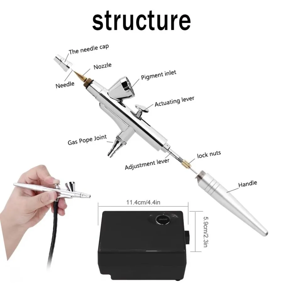 Airbrush Makeup Machine Kit wi - Beauty Makeup Kit reseña y precio