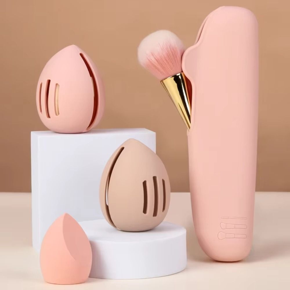 Portable Silicone Makeup Spong - Beauty Makeup Case reseña y precio