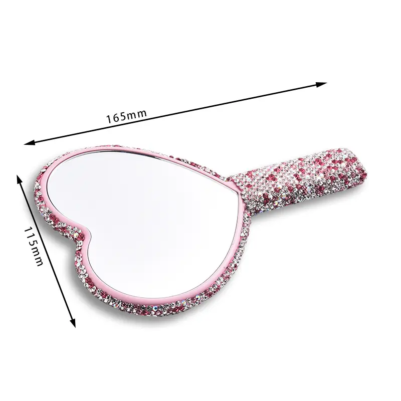 Diamond Handheld Makeup Mirror - Beauty Love Makeup reseña y precio