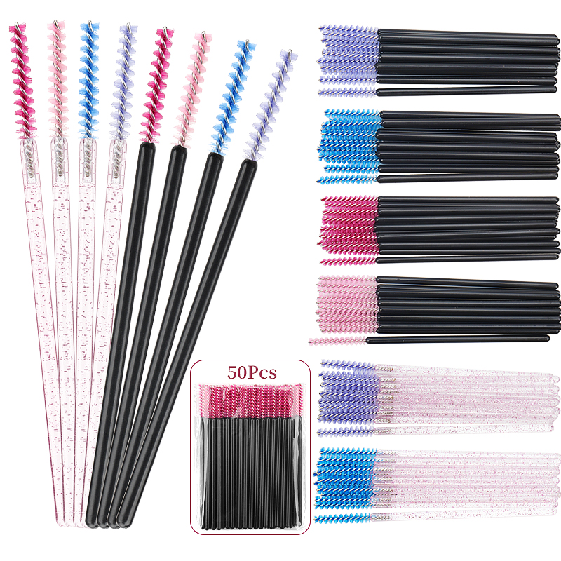 50Pcs Disposable Eyelash Makeu - Beauty Makeup Background reseña y precio