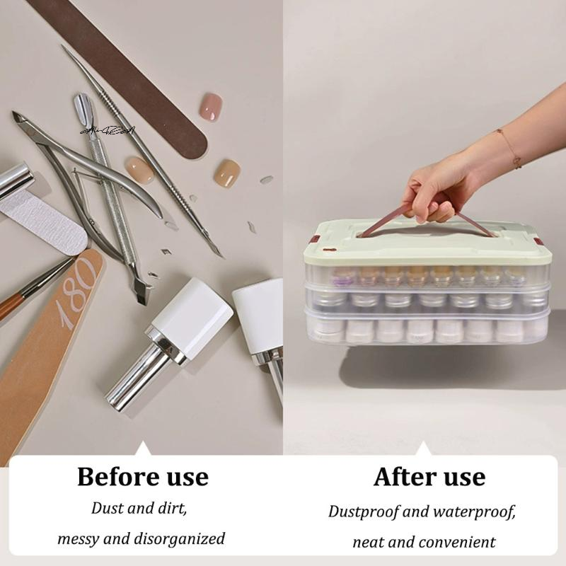 PVC Nail Polish Organizer UV G - Beauty Makeup Case reseña y precio