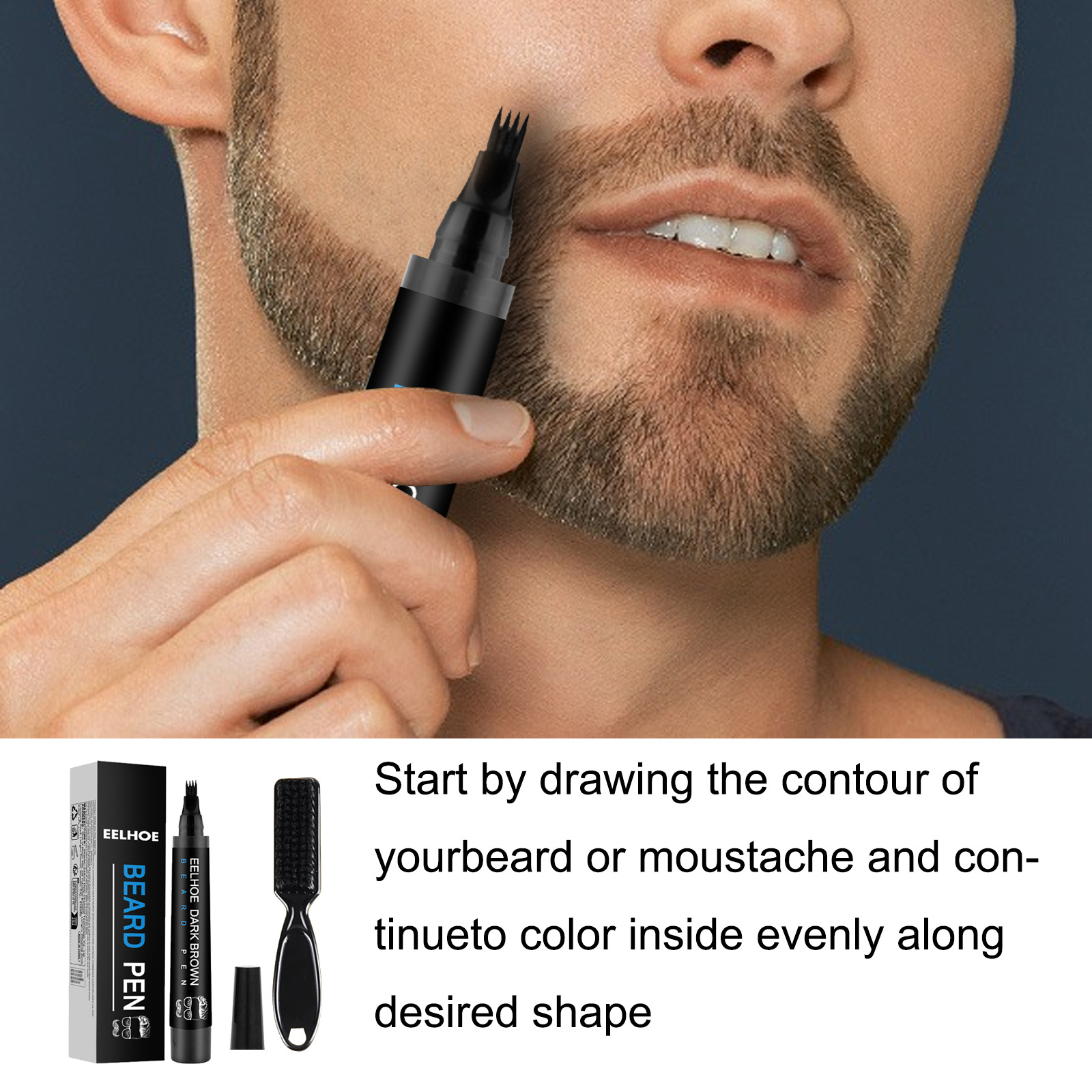 Beard Fillering Pen Kit Thicke - Beauty For You Makeup reseña y precio