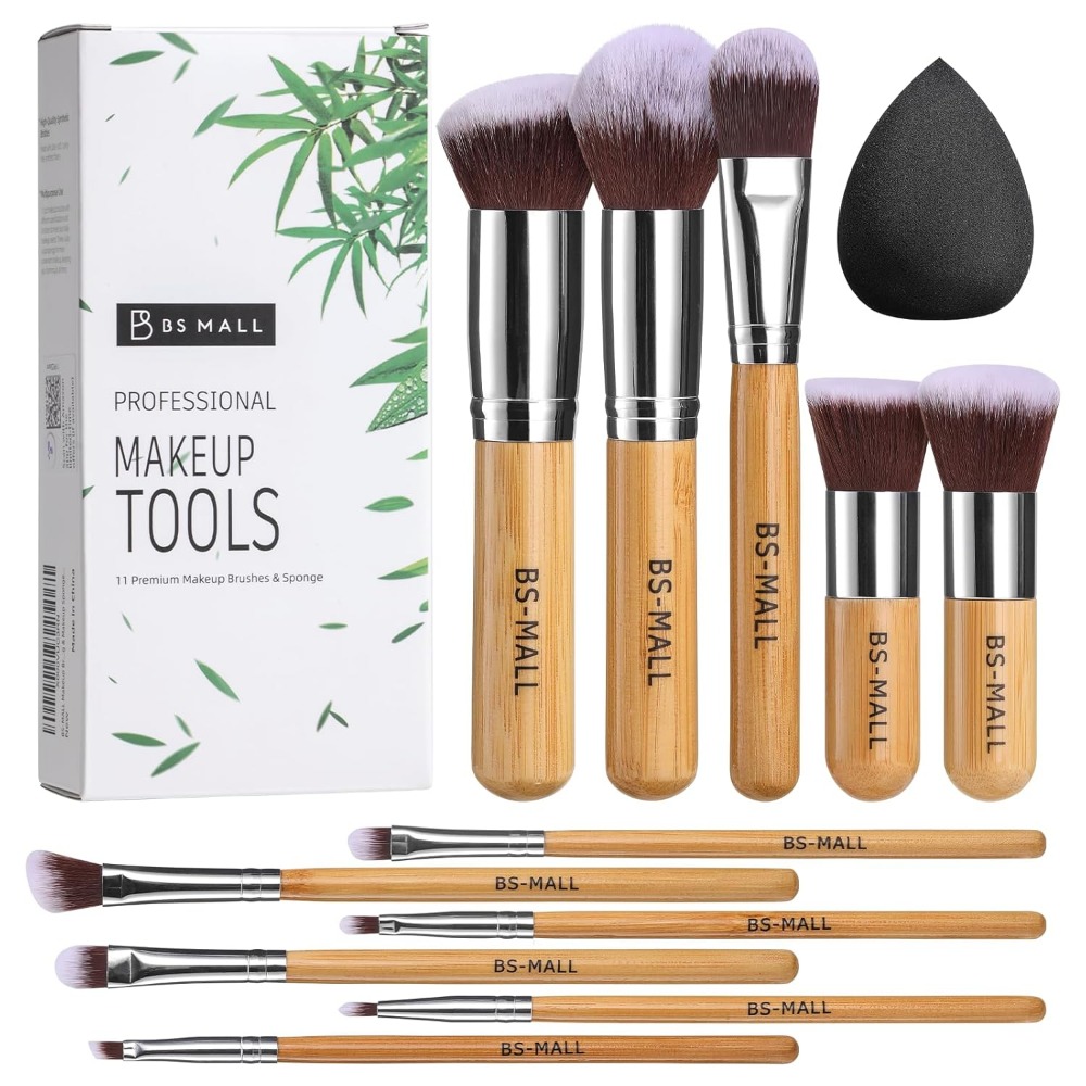 BS-MALL Makeup Brush Set 11Pcs - Beauty Makeup Background reseña y precio