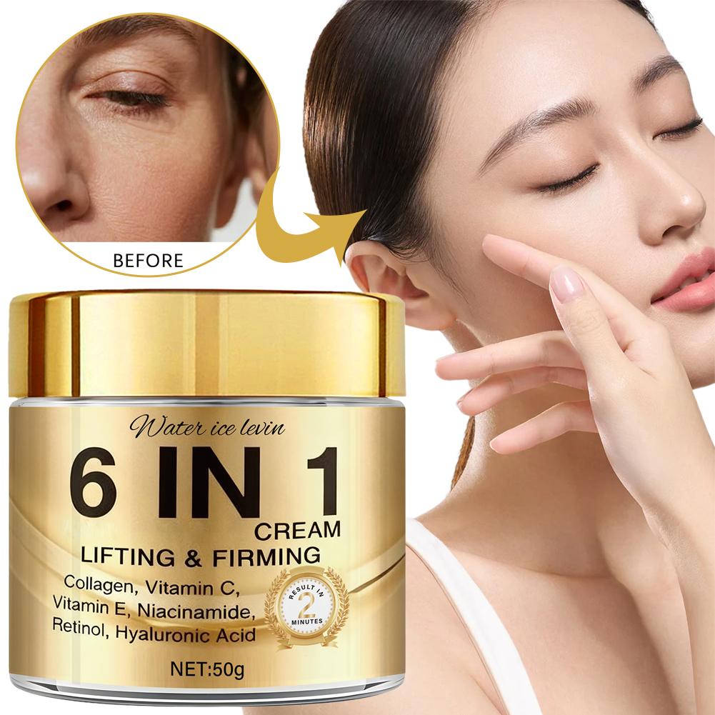 6 IN 1 Collagen Face Cream Lif - Vitamin C Serum Face reseña y precio
