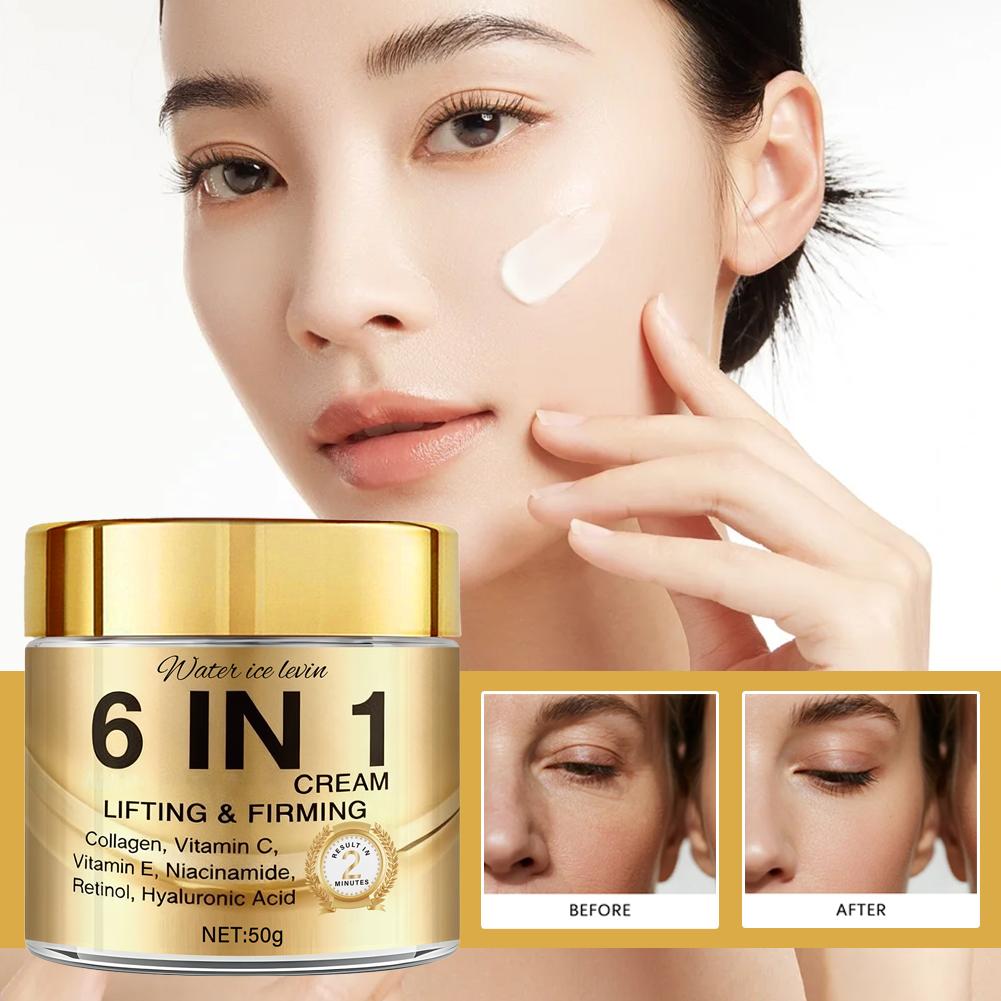 6 IN 1 Collagen Face Cream Lif - Vitamin C Serum Face reseña y precio