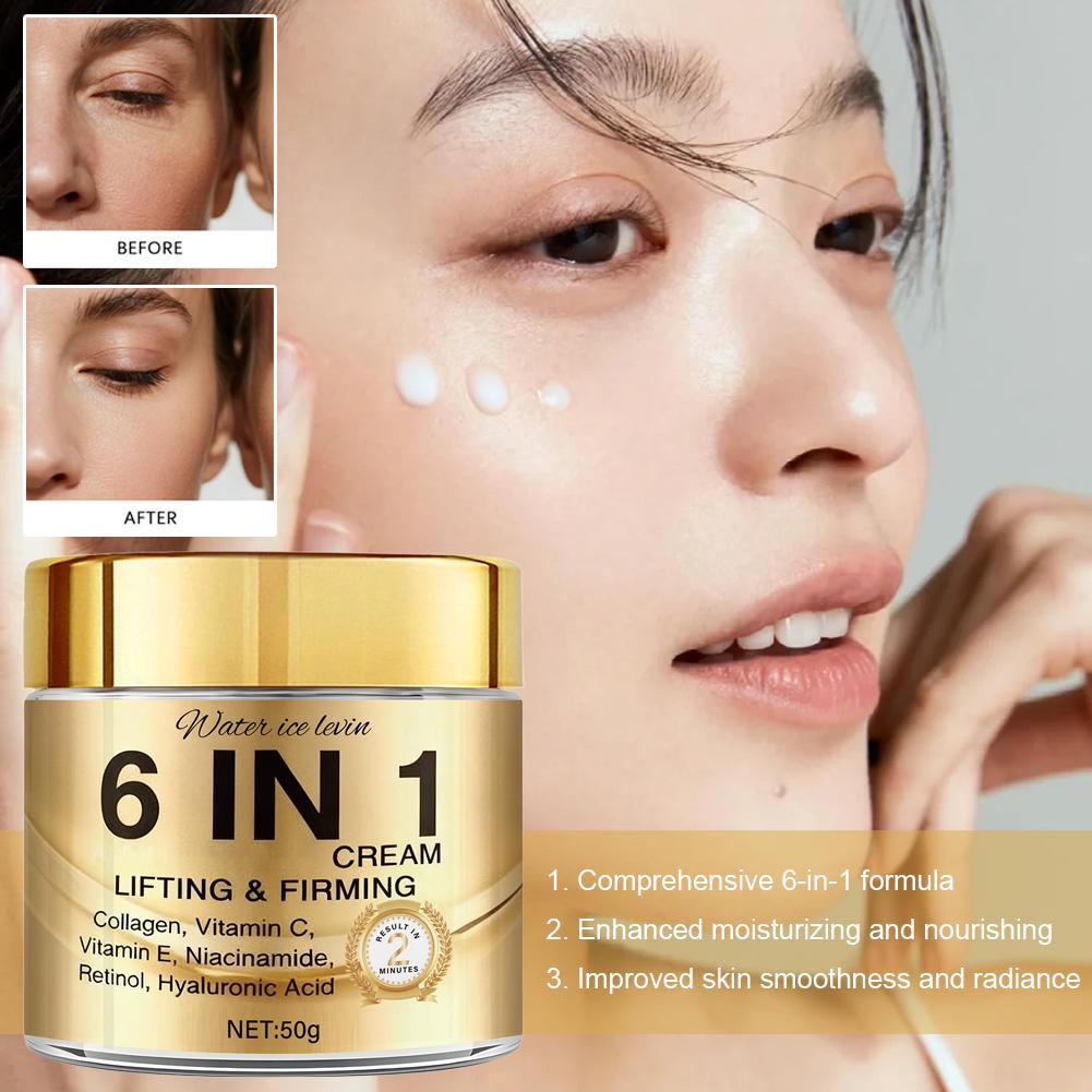 6 IN 1 Collagen Face Cream Lif - Vitamin C Serum Face reseña y precio