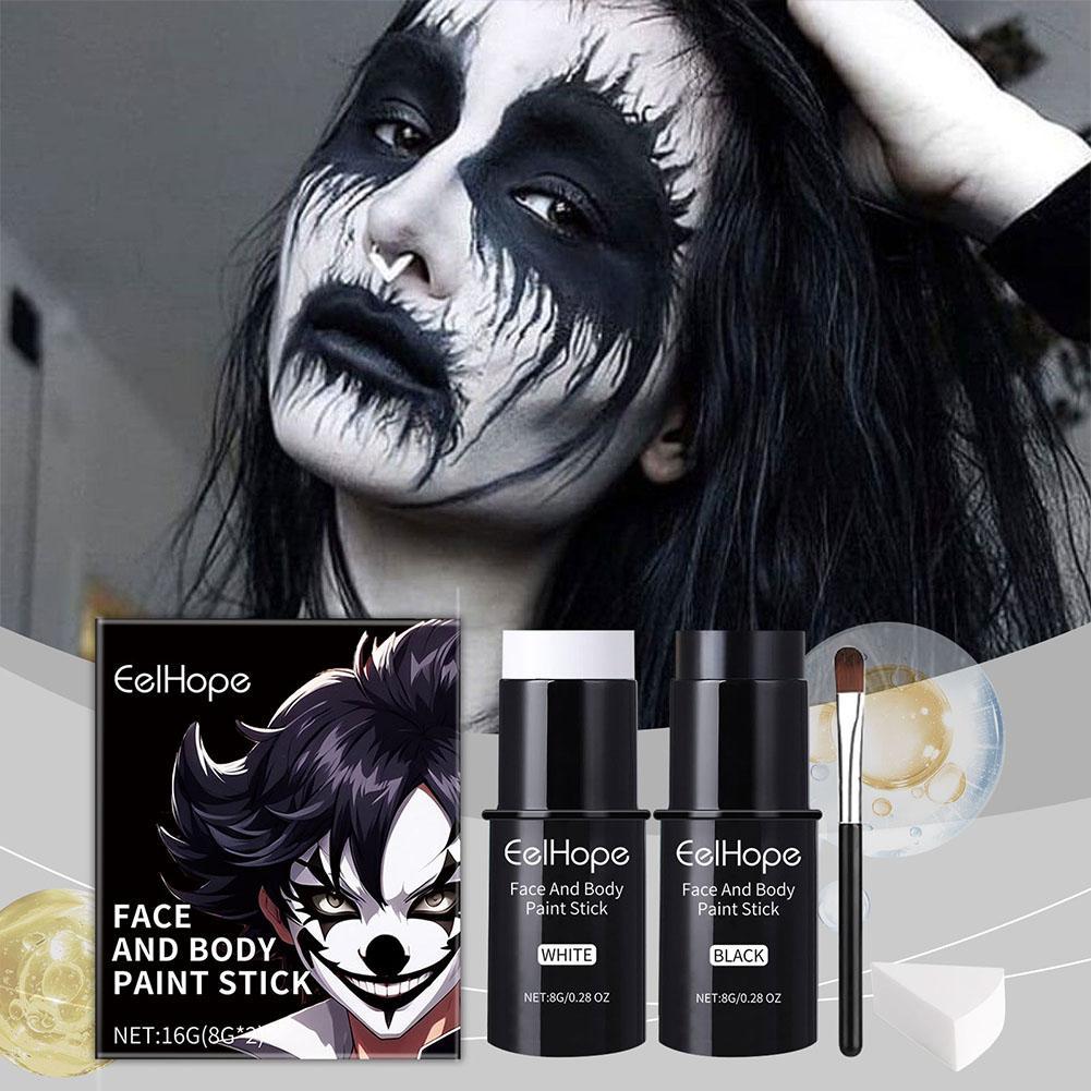 Black White Face Body Paint Ki - Beauty Makeup Supply reseña y precio
