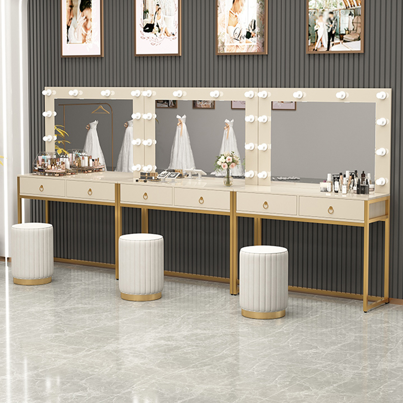 Dresser with lamp mirror integ - Beauty Makeup Bridal reseña y precio
