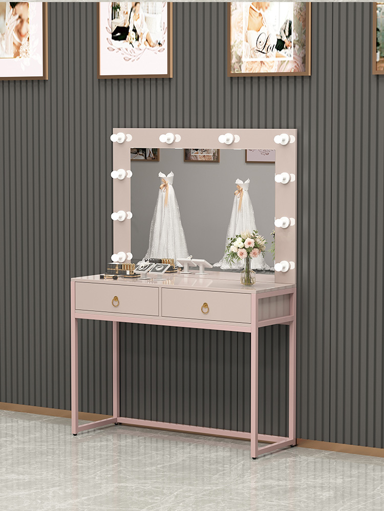 Dresser with lamp mirror integ - Beauty Makeup Bridal reseña y precio