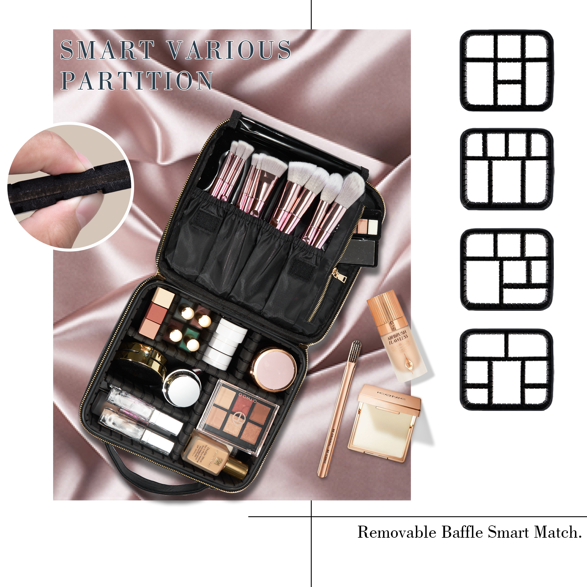 Cosmetic Case Makeup Bag Vanit - Beauty For You Makeup reseña y precio