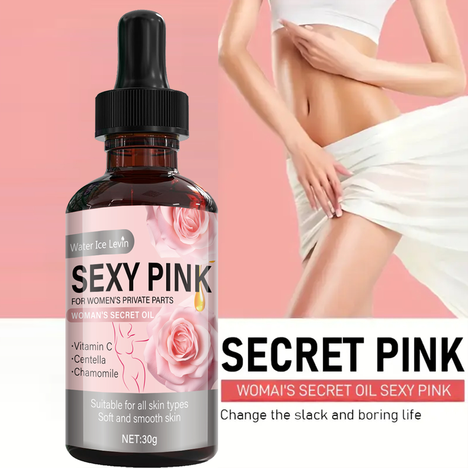 Secret Pink Intimate Oil Vitam - Vitamin C Serum Face reseña y precio
