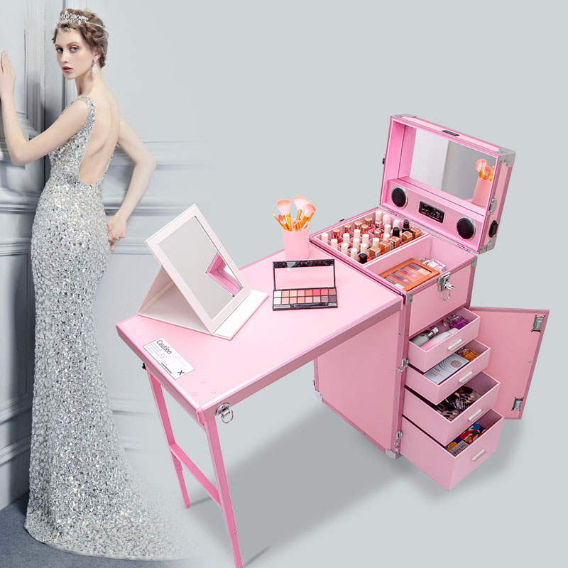 Professional Makeup Suitcase L - Beauty Makeup Trolley reseña y precio