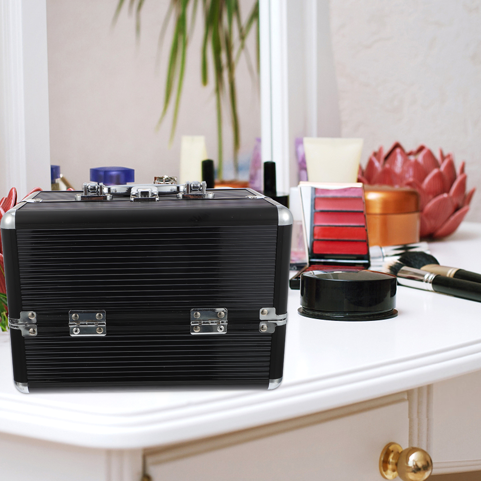 Makeup Case Handheld Storage C - Beauty Makeup Case reseña y precio