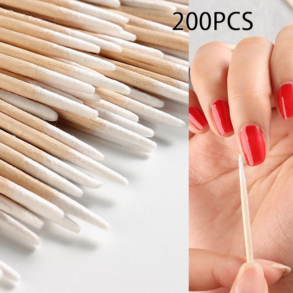 200pcs Nails Art Wood Cotton S - Contour Palette Stick reseña y precio