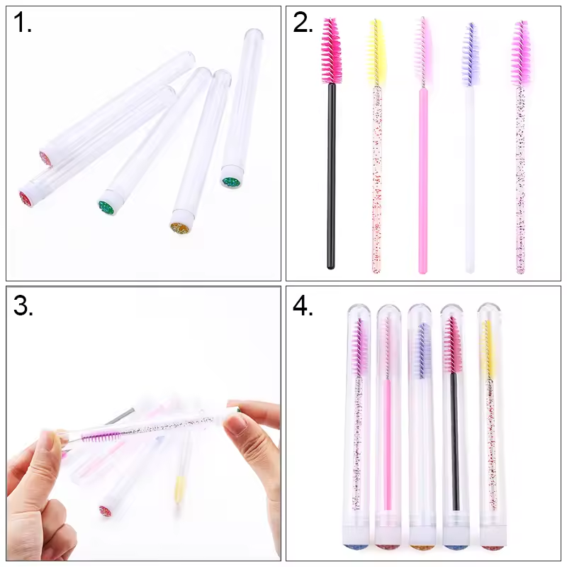 Eyelash Brush Tube With Eyebro - Beauty Makeup Background reseña y precio