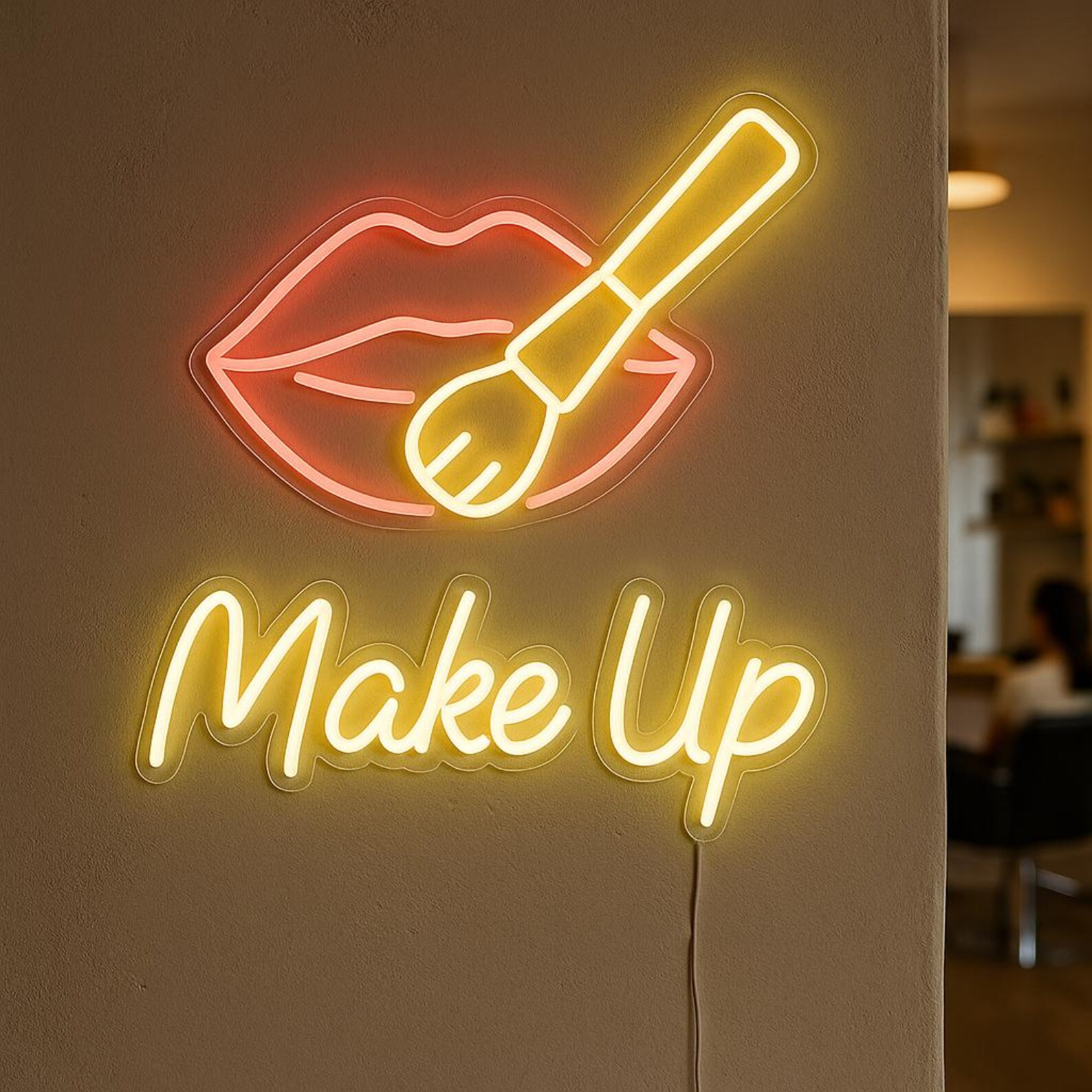 Make Up Neon Sign, Beauty Salo - Beauty Makeup Salon reseña y precio