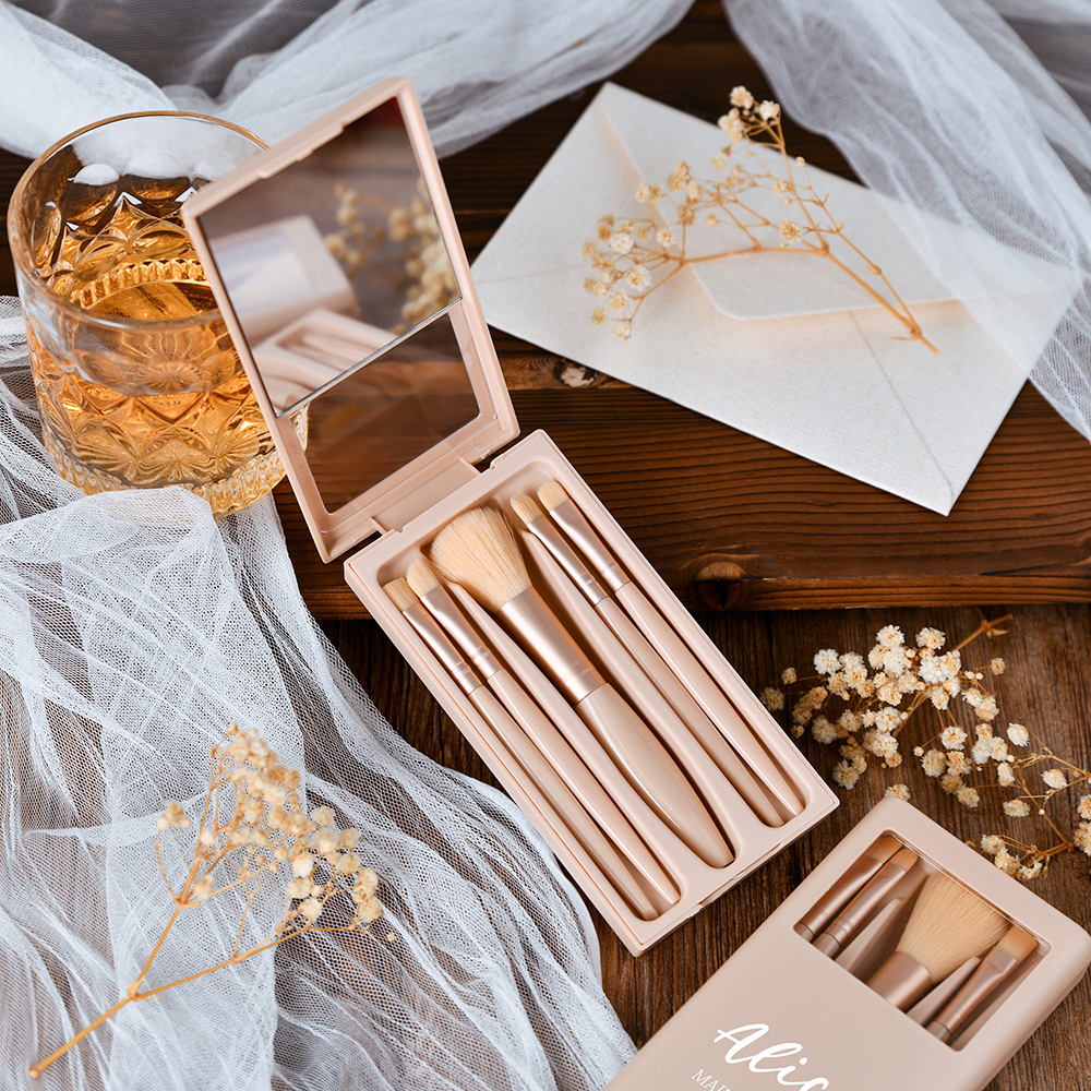 Personalized 5pc Makeup Brush  - Beauty Makeup Bridal reseña y precio