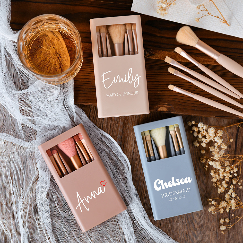 Personalized 5pc Makeup Brush  - Beauty Makeup Bridal reseña y precio