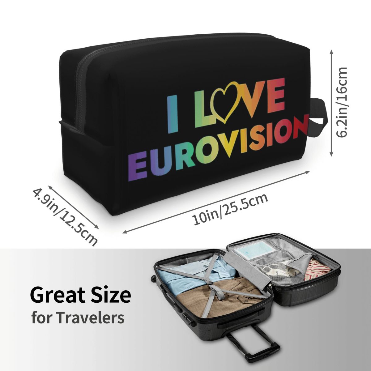 I Love Eurovision Makeup Bag C - Beauty Love Makeup reseña y precio