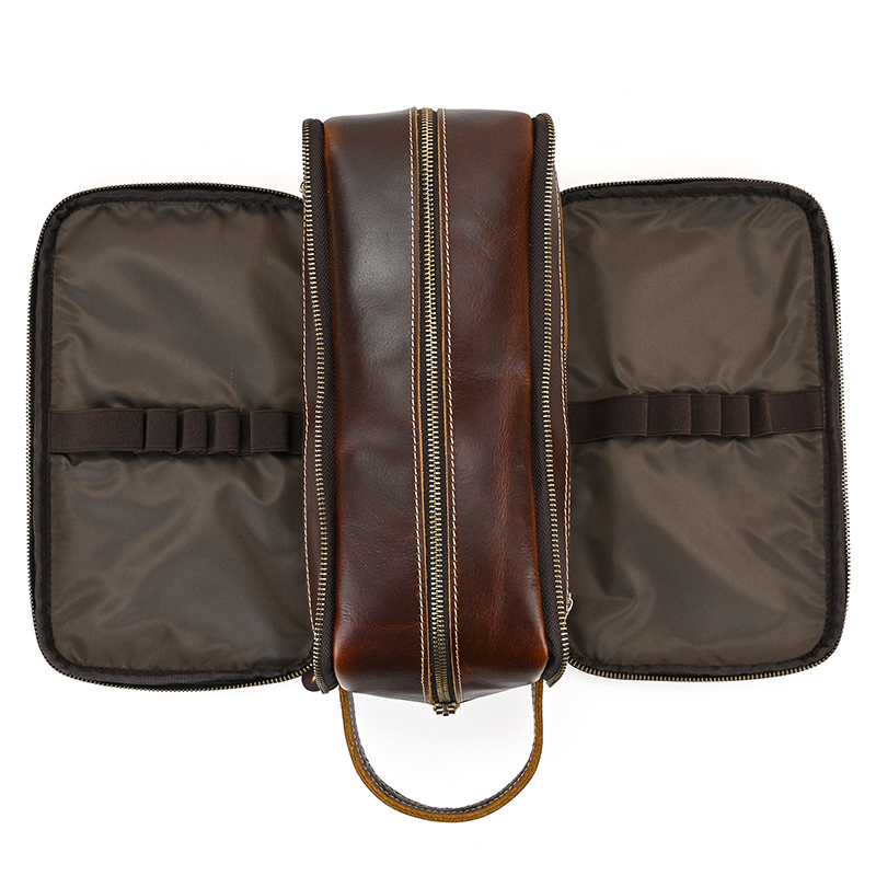 Cowhide Toiletry Bag Men Leath - Beauty Makeup Supply reseña y precio