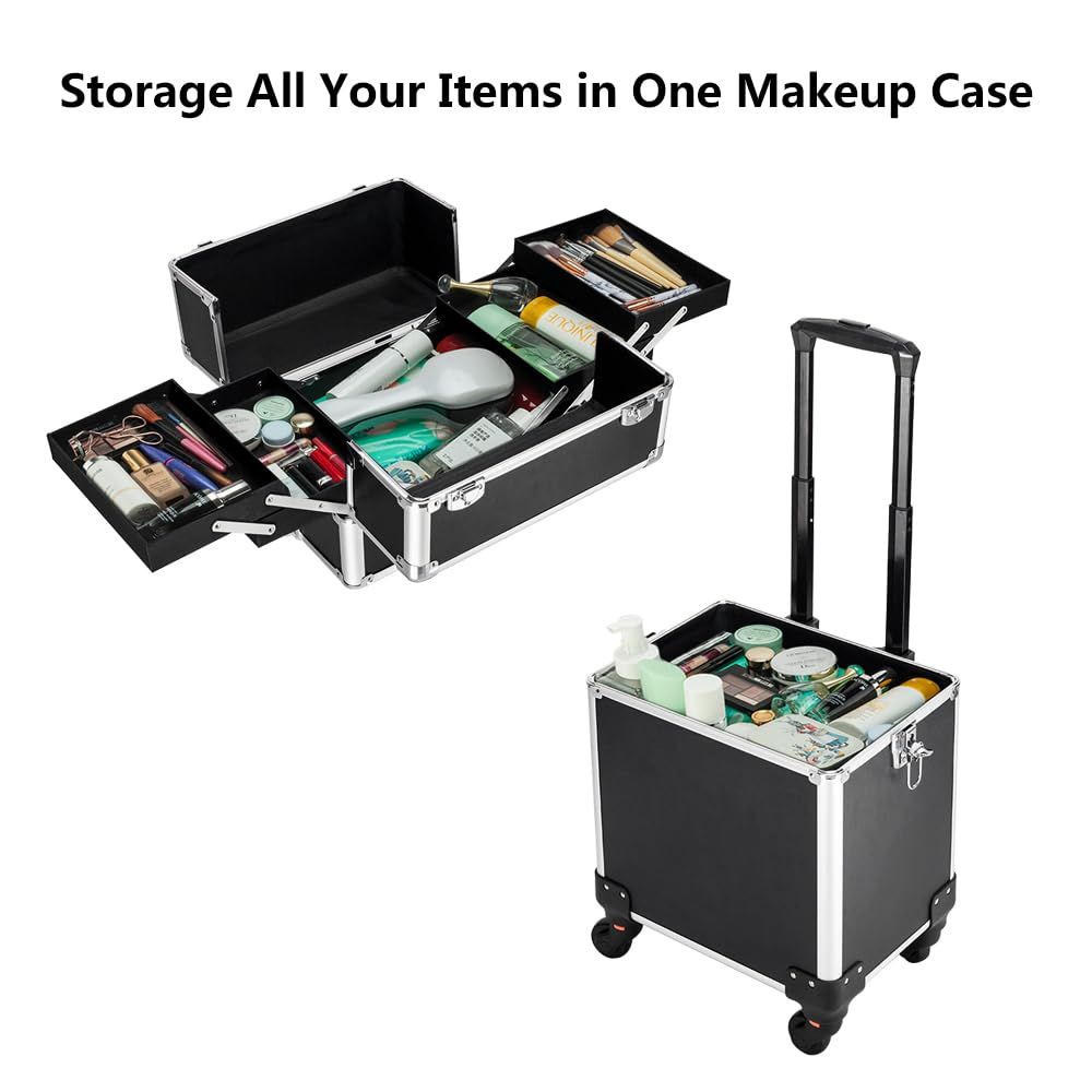 Aluminum 4-in-1 Rolling Makeup - Beauty For You Makeup reseña y precio