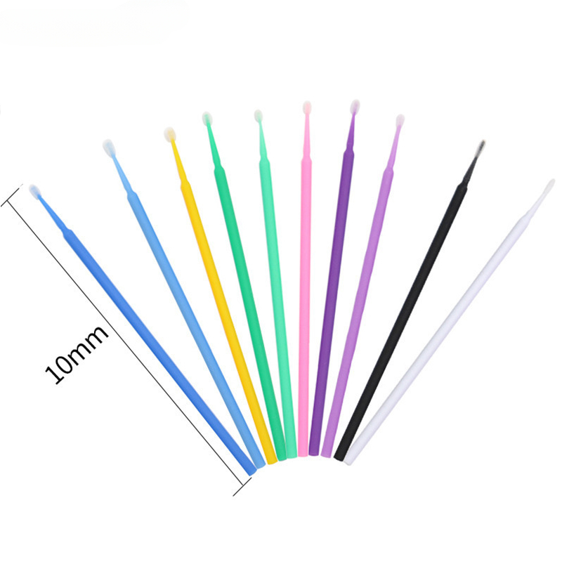 100Pcs Eyelash Cleaning Brush  - Beauty Makeup Background reseña y precio