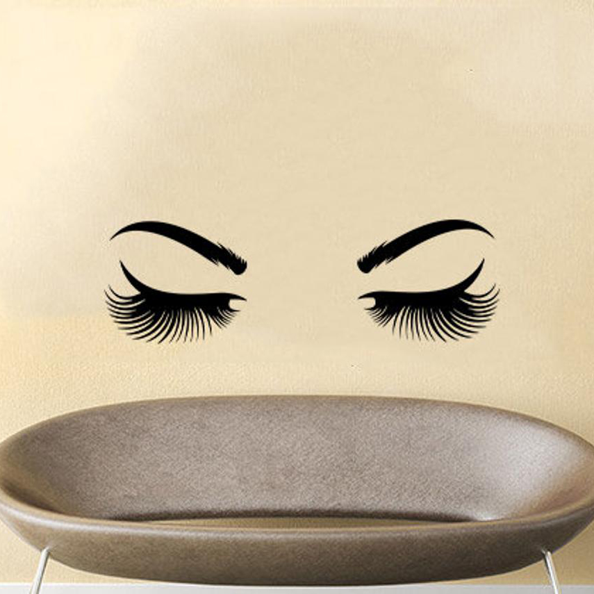 Eyes Wall Sticker Vinyl Sticke - Makeup Master Beauty Salon reseña y precio